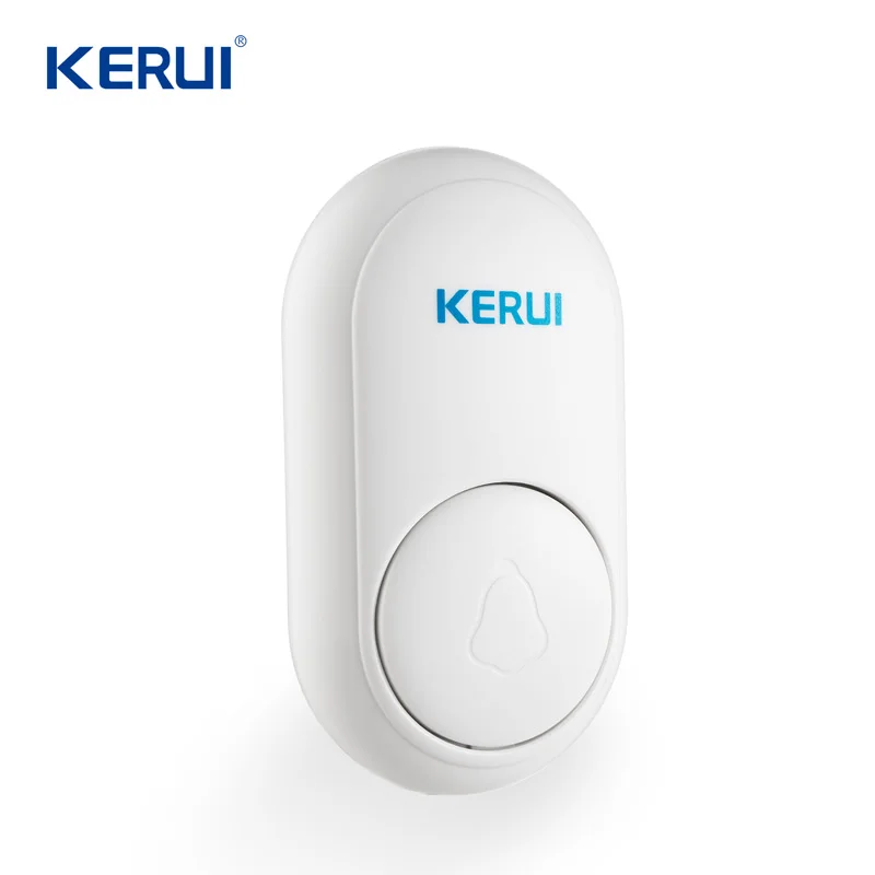 Беспроводной дверной звонок KERUI, самостоятельное поколение, дверной звонок для дома, умный, дальний, без батареи, беспроводной дверной звонок с 52 мелодиями - Цвет: 1 Button