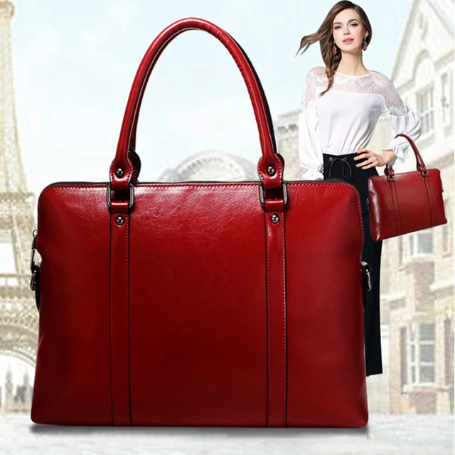 VOLASSS 2023 Fashion Women's Leather Briefcases Women Laptop Briefcase Work  Office Bag Ladies Bags For Woman Business Handbags - AliExpress