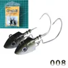 Hunthouse  black minnow head 25g LW216 easy shiner fishing lure soft lure lead jig bait bass pike fishing leurre souple ► Photo 2/6