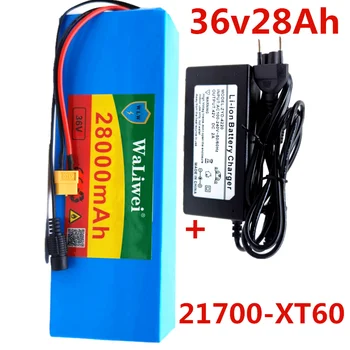 

36V battery 28ah 21700 battery 10s2p battery pack 1000W high power battery eBike electric bicycle BMS + 42v2a charger
