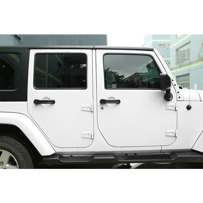 Глянцевая черная 4 дверная ручка+ накладка багажника для 2007- Jeep Wrangler Jk