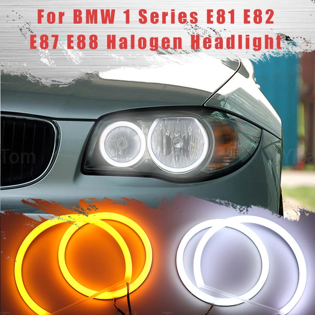 LED SMD Baumwolle Licht Switch Angel Eye Halo Ring DRL Kit für BMW 1 Serie  E81 E82 E87 E88 Halogen scheinwerfer - AliExpress