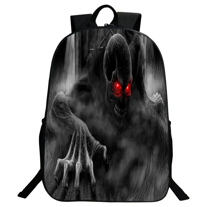 

New Style Printed Skeleton Monster 1 to 3 Grade CHILDREN'S Rucksack Schoolbag for Elementary School Students Boy Backpack