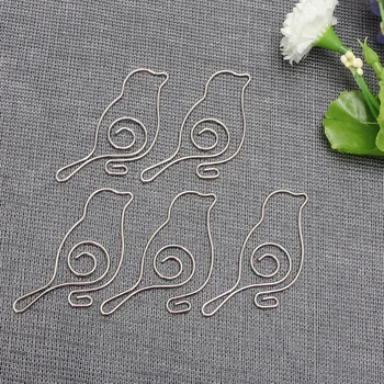

Cute Bird Metal Paper Clips Pin Book Bookmark Memo Clip Office School Stationery