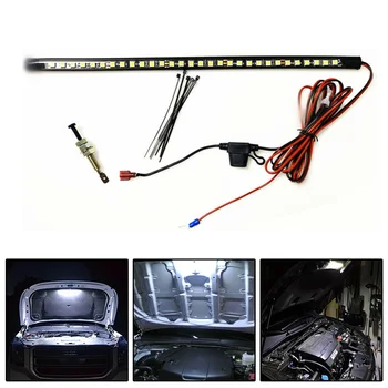 

New White Under Hood LED Light Kit With Automatic On/off -Universal Fits Any Vehicle