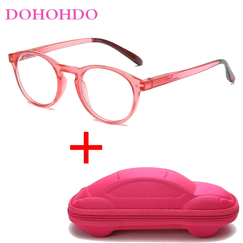 DOHOHDO Kids Round blue light blocking glasses optical glasses frame Anti Blue Light Eyeglasses For Boy Girl Computer Children Spectacles Anti-UV Oculos Infantil