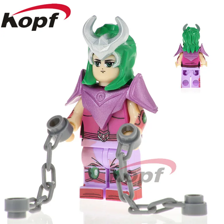 

20Pcs Building Blocks Super Heroes Saint Seiya Andromeda Athena Pegasus Hyoga Knights of the Zodiac Toys for children PG1154