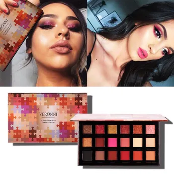 

18 Colors Eye Shadow Palette Make Up Pallets Eyeshadow Cosmetic High Pigment Glitter Matte Palette