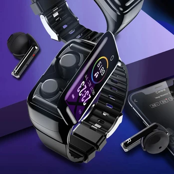 

Femperna Newest M7 Smart Watch with Earphone BT5.0 Support Bluetooth Calls Heart Rate Monitor Smartwatch Headphones Men