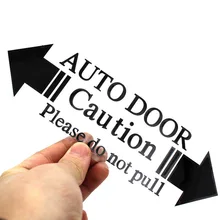 

Home Automatic Door Warning Caution Please Do Not Pull Decal Car Sticker Auto Styling Decoration Waterproof Car Accessories