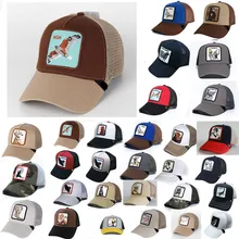 Новая Кепка в стиле хип-хоп, сетчатая бейсболка, унисекс, с вышивкой в виде животных, бейсболка для женщин и мужчин, кепка для папы, летняя кепка, Регулируемая Кость