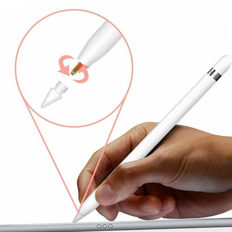 Для Apple Pencil IPad Pro запасная ручка наконечник набор силиконовый белый сенсорный экран части