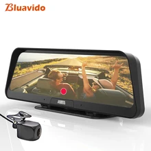 Bluavido 10 "IPS 4G Android voiture intelligente DVR caméra GPS Navigation ADAS FHD 1080P voiture enregistreur vidéo WiFi surveillance à distance en direct(China)