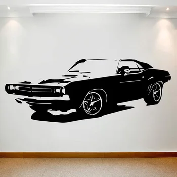 

Large Classical Car Wall Stickerbedroom Wall Sticker Art Teen Room Home Decor Vinyl Sticker Living Room Wallpaper PVC 3592