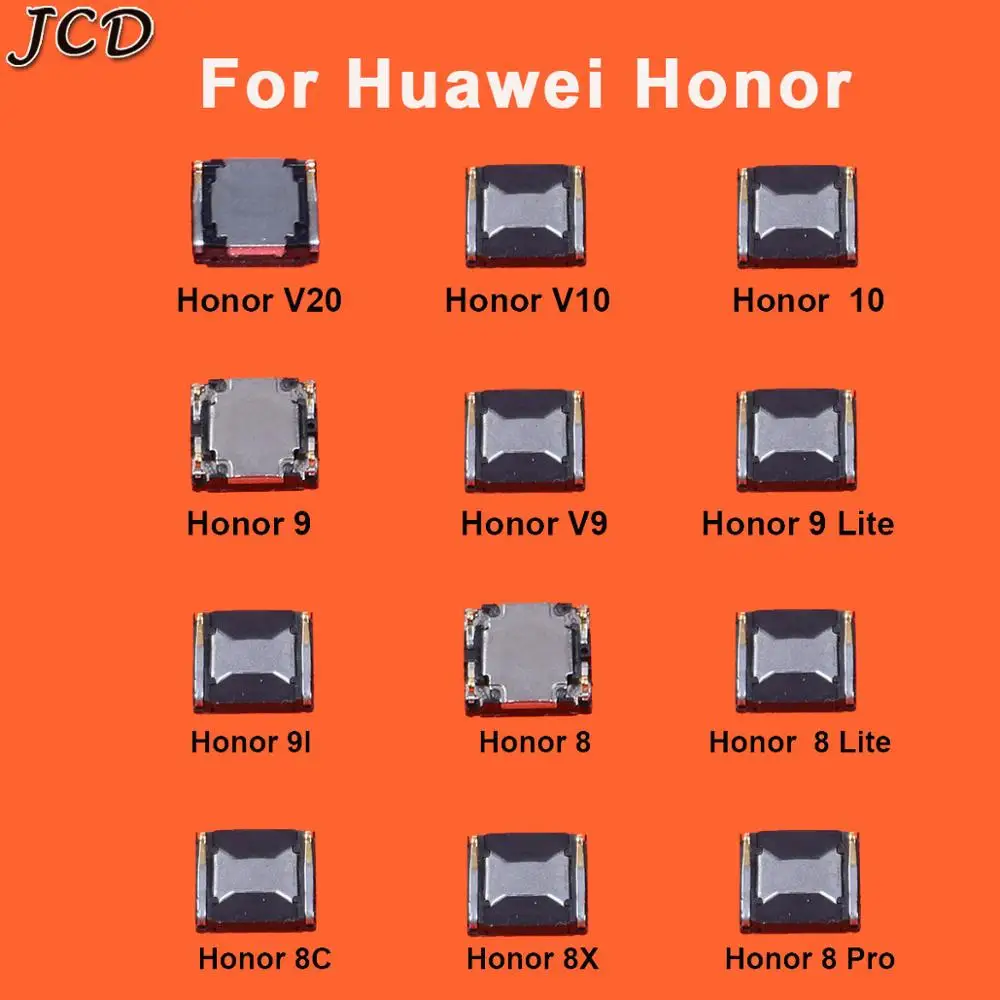 

JCD 2PCS New Earpiece Earphone Top Speaker Sound Receiver Flex Cable For HuaWei Honor V20 V10 V9 10 9 8 9I 8C 8X 8Pro 8 9 Lite