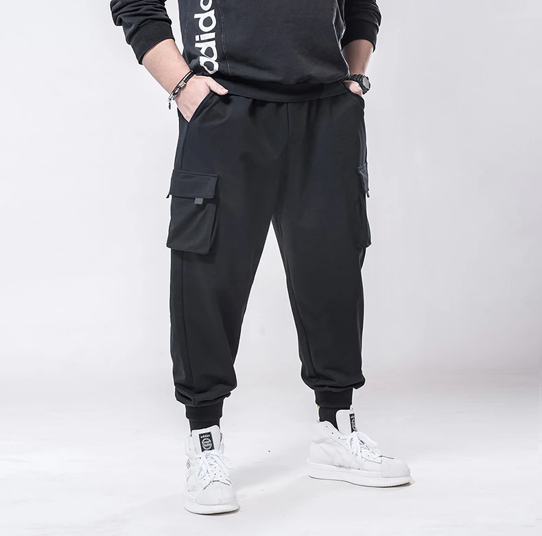 5XL 6XL зимние мужские брюки-карго теплые флисовые плотные брюки-карандаш с карманами высокая уличная одежда размера плюс 7XL эластичные осенние мужские брюки