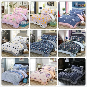 

Duvet Cover Pillowcase 3pcs Bedding Set Kids Child Soft Cotton Bed Linens Single Twin Queen King Size 160x220 180x220 220x240 cm
