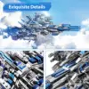 Microworld 3D Metal Jigsaws Puzzles Spaceship Warship Kits DIY Modern Assemble Toys Birthday Gift for child 350 Pieces Puzzle 1