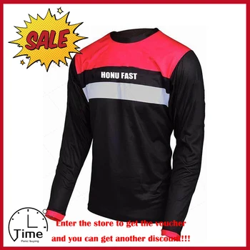 

HuanGe 2020 mtb moto Cruz jersey manga larga maillot ciclismo hombre dh abajo camisetas fuera de la carretera ciclismo tops