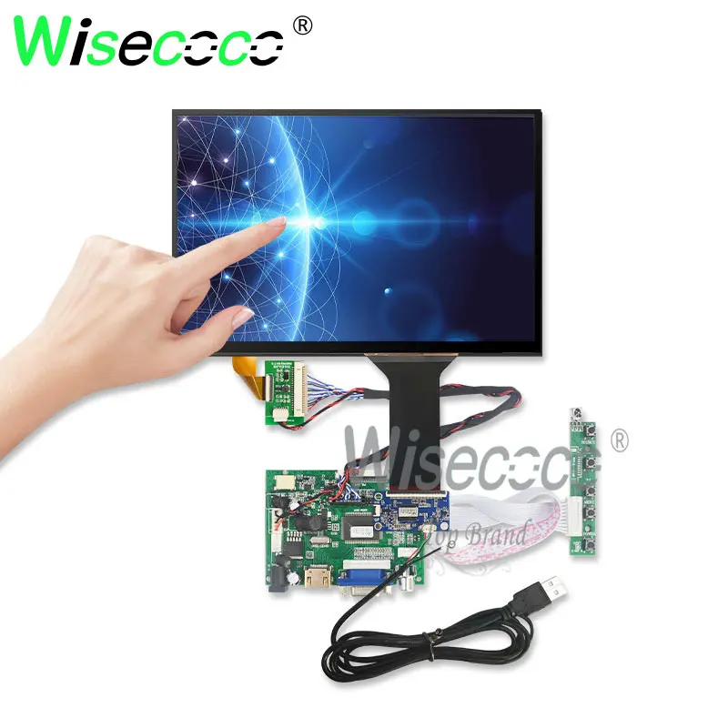 

10.1 Inch 1280*800 IPS 450 nits Touch LCD Kit Support Win7 8 10 Raspberry Pi Android Linux Industrial equipment 10 fingers Touch