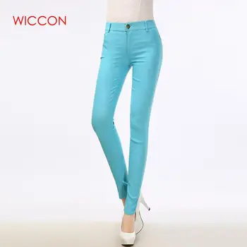 

Autumn Women Pants High Quality Slim Stretch Pencil Pants High Waist Trousers Full Length Skinny Trousers Women office pants