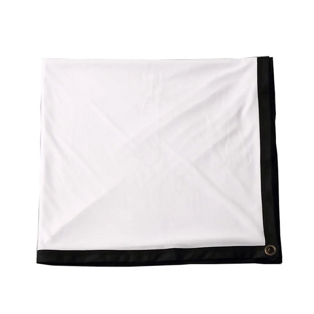 Projection Screen 100 Inch Polyester Folding Portable Simple Soft