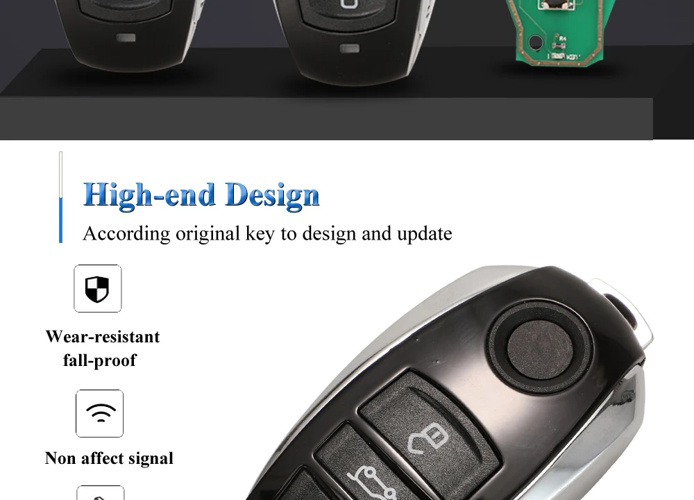 Keyforkess 5pcs Smart 3/4BTN telecomando 315/433MHz: 7P6959754AL /868MHz: 7P6 959 754 AP per Volkswagen Touareg 2011-2018 7 Keyforkess 5pcs Smart 3/4BTN telecomando 315/433MHz: 7P6959754AL /868MHz: 7P6 959 754 AP per Volkswagen Touareg 2011-2018 - H242072d769814976a51162d791befabbO