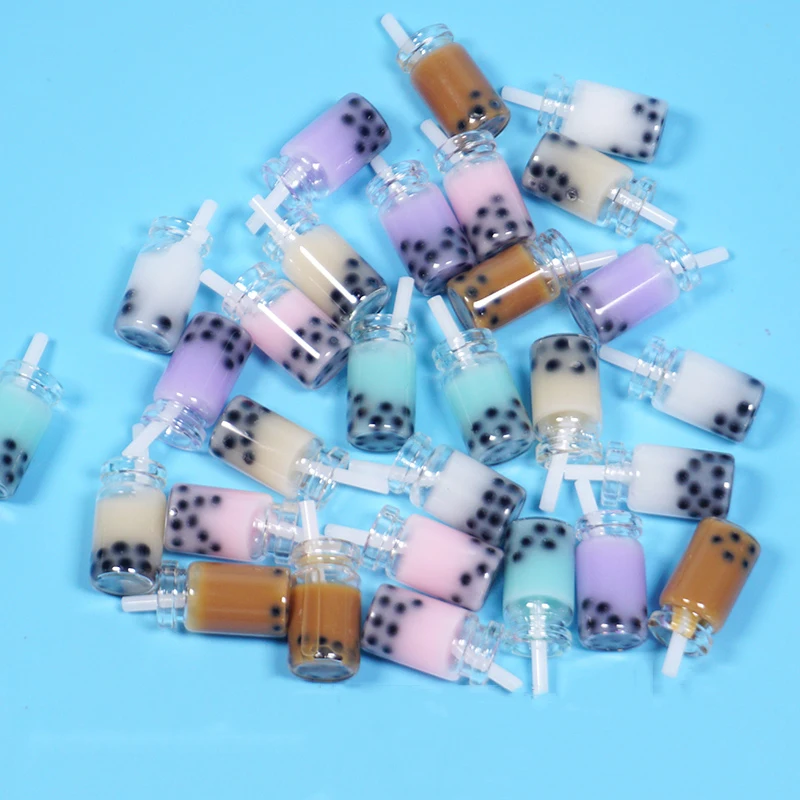 

Boxi Boba Slime Additives Kit Charm Resin Bubble Tea Cute Antistres DIY Accessories Decor Filler For Fluffy Cloud Slime In Stock