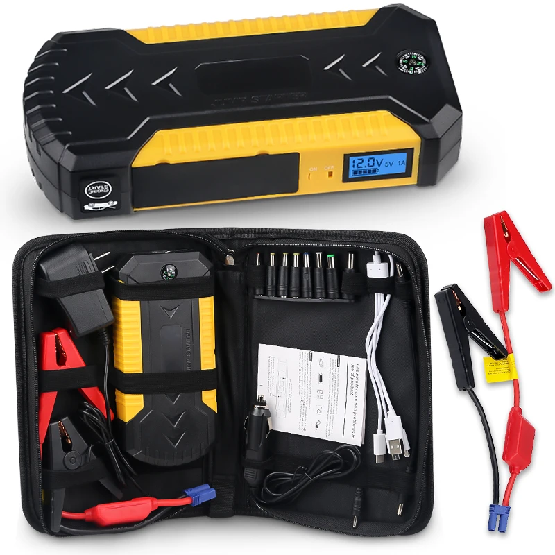 

88000mAh Auto Emergency Starting Device 12v 600A Portable Car Jump Starter Power Bank Battery Booster With USB Charger Led Light