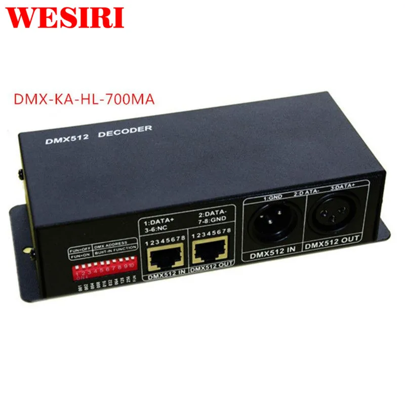 Constant Current 700MA High-Power 3 Channel DMX512 RGB Controller 3CH Decoder for LED Strip Lamp | Лампы и освещение