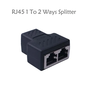 

1 To 2 Ways LAN Ethernet Network Cable RJ45 Splitter Female Connector Adapter Couple For Laptop Docking Stations Dropshipping