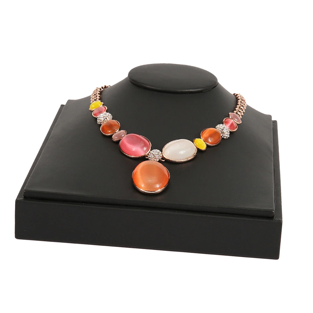

Mannequin Neck Model Jewelry Stand Necklace Display Holder Tray for Retail Store Display or Home Decor Organizer