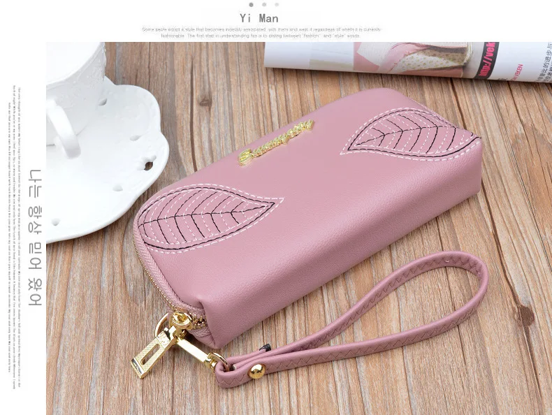 Vintage Long Ladies Wallets PU Leather Rfid Holders women's Wallet Fashion Soft women's Wallets