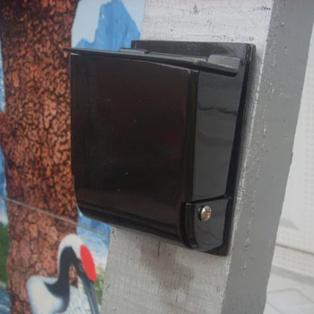 

New Wall Mounted Aluminum Alloy Ashtray Cigarette Ashtray 9.5*7cm Holder Creative Personality Outdoor Smoking Public Places