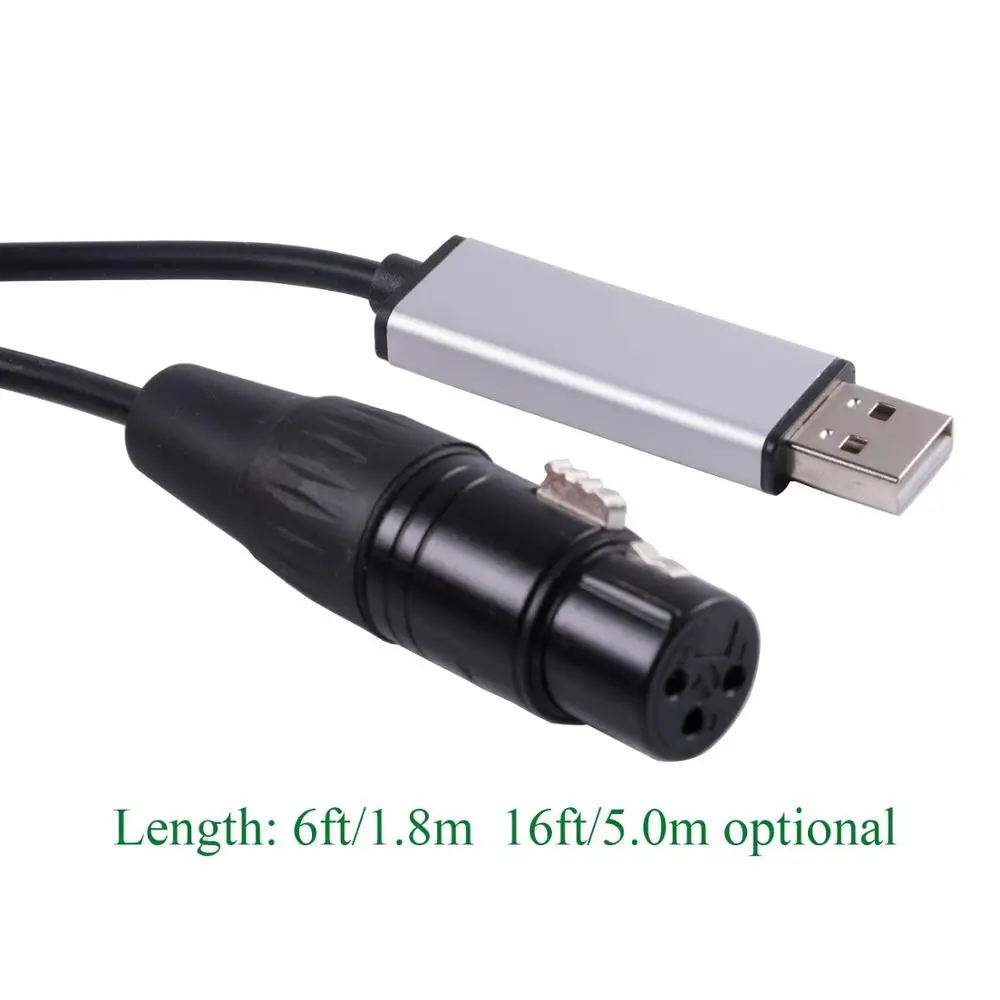 IMRELAX USB DMX Cable 3-pin USB Male to XLR Female USB to DMX512 Inter —  IMRELAX Official Online Store