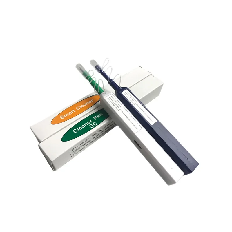 

Promotion 10PCS One-Click Fiber Optic Connector Cleaner Pen for 2.5mm SC ST FC or 1.25mm LC Connectors Fiber Optic Tools
