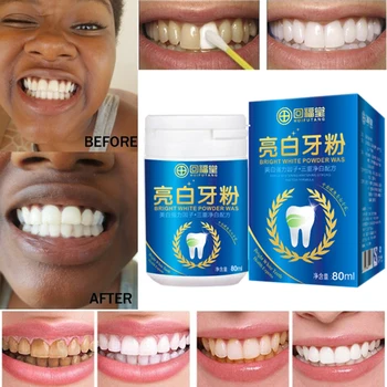 

50g Teeth Whitening Powder Toothpaste Strong Formula clean and protect Tooth Whitening Remove Stain Plaque Oral Hygiene Care