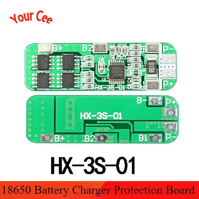 3S 6A 12V 12 6 V BMS 18650 литиевая батарея зарядное устройство Защитная плата PCB Li-Ion Lipo