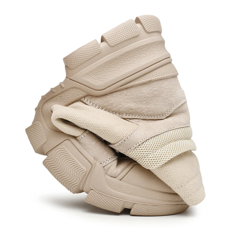 KATESEN Men Boots Fashion canvas Workwear Boots Comfortable Outdoor Non-slip Casual boots Men Martin Boots Soft canvas boots