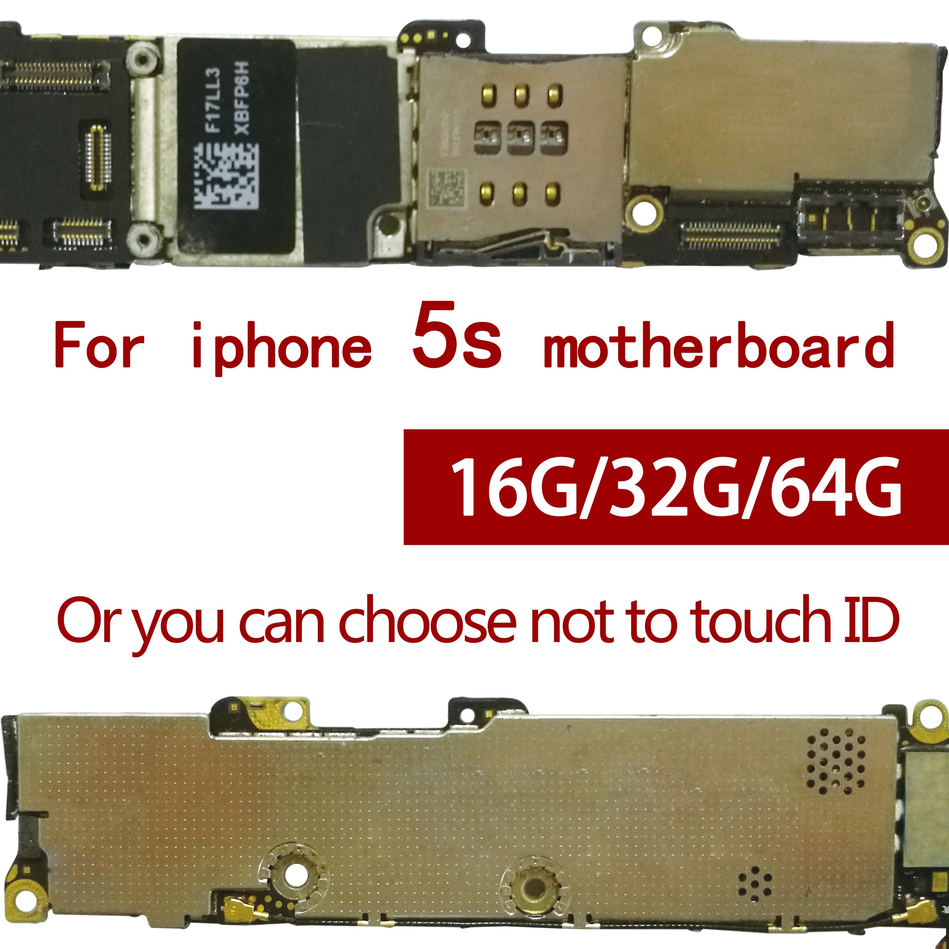 100% оригинальная разблокированная материнская плата для iphone 5S без Touch ID/с ID
