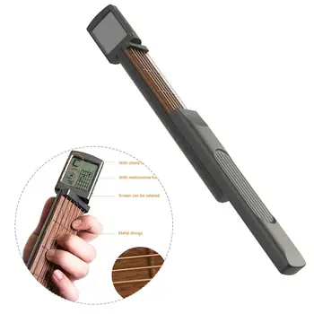 

Portable Rotatable Screen Pocket Guitar Musical Stringed Instrument Chord Trainer Beginner Practice Tool Guitar Accessories