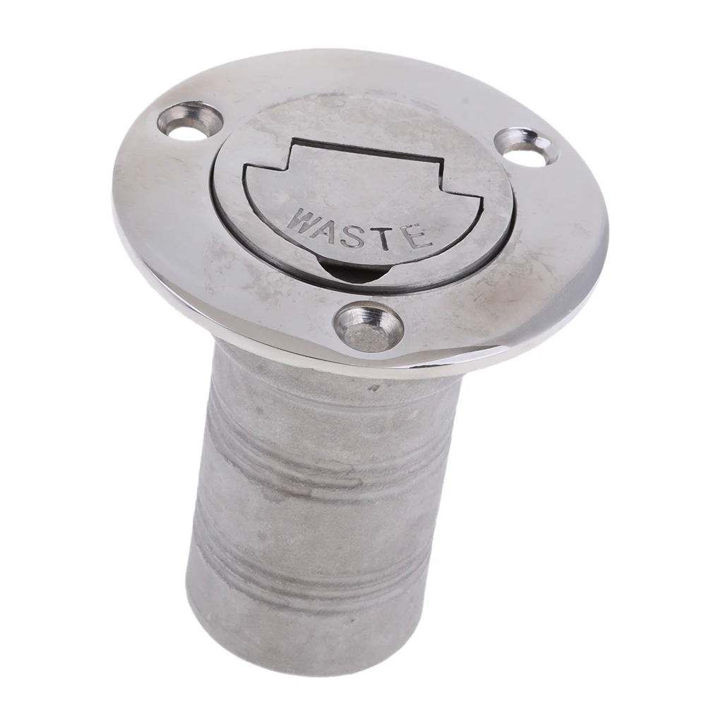 Boat Deck Fill/Filler Cap Keyless 38mm (1-1/2'' ) Waste - 316 Marine-Grade Stainless Steel
