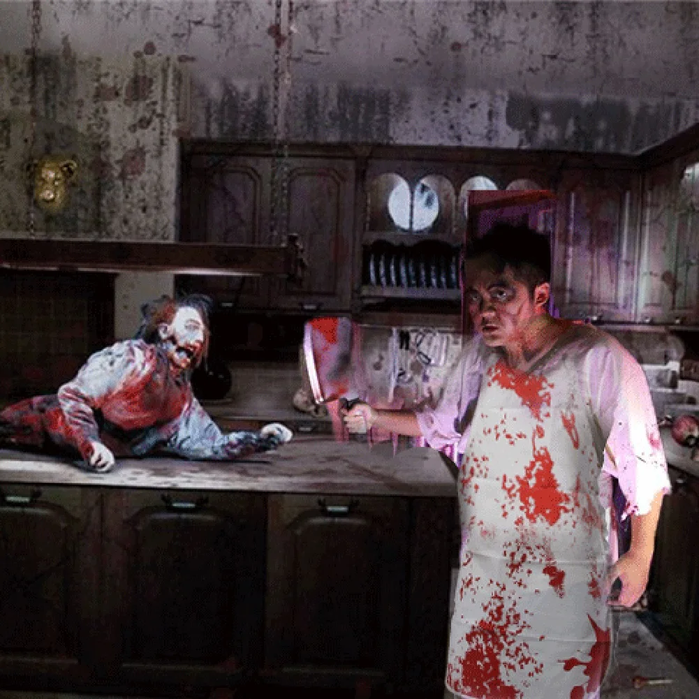 Фартук кровавый со смешным дизайном фартук на Хэллоуин страшные пучерцы