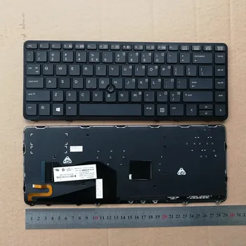 

Backlit New US keyboard with frame for HP EliteBook 840 850 G1 G2 ZBook 14 762758-001 NSK-CP3BV English grey