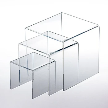 

6Pcs 3 Sizes Rack Acrylic Clear Nail Polish Cosmetic Varnish Display Stand Holder Manicure Tool Organizer Storage Dropshipping