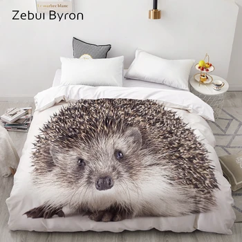 

3D Duvet Cover,Comforter/Quilt/Blanket case Double/Queen/King,Bedding Custom/220x240/200x200,Animal Hedgehog pattern,Drop ship