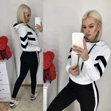 Woman Workout Sets Sport Suit Clothes Sports T Shirt and Pants Gym Sportswear Fitness Clothing Yoga Set Tracksuit Active Wear#G4