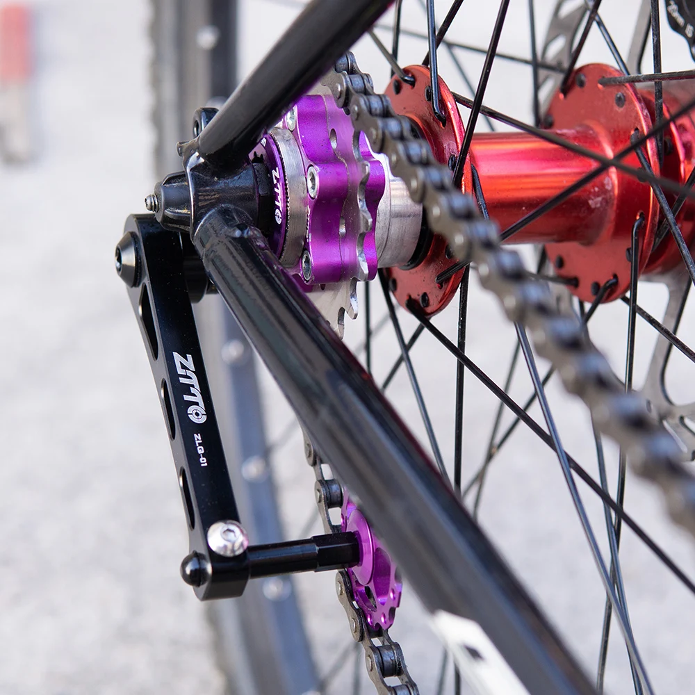 ZTTO велосипедный односкоростной переключатель Натяжной велосипед натяжитель цепи для электровелосипеда вешалка крепление откидывающийся Регулируемый шкив jockey колесо