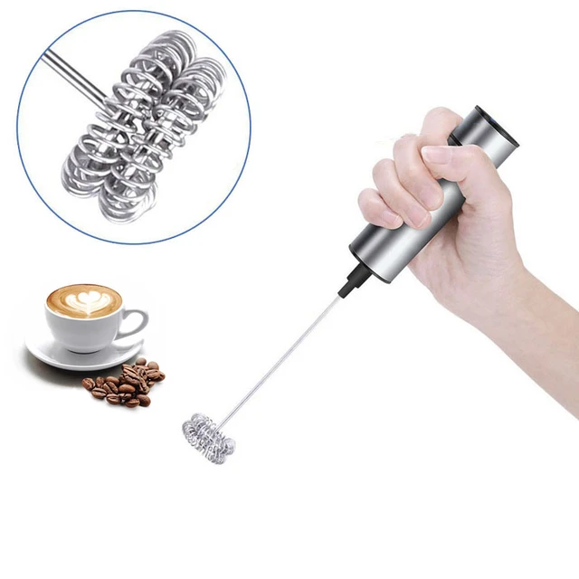 Mighty Rock Electric Milk Frother Handheld Milk Foamer with USB Rechar