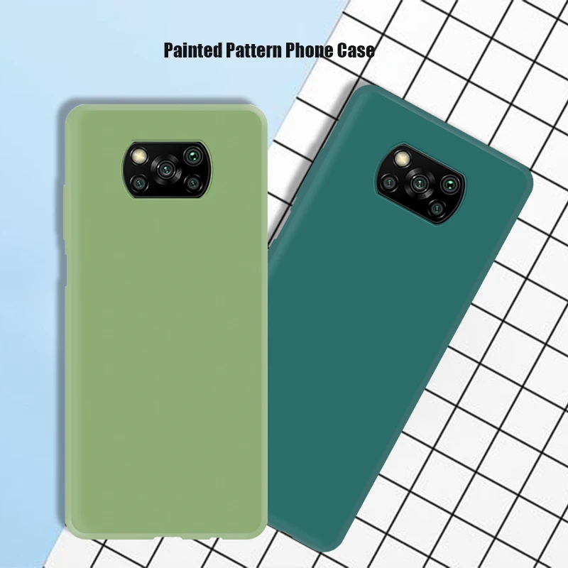 cases for xiaomi blue Pure color case for xiaomi poco x3  Note 10 Lite pro candy color soft shell for Xiaomi Mi 9T (Pro) A3 Lite Poco F2 Pro X3 NFC xiaomi leather case chain